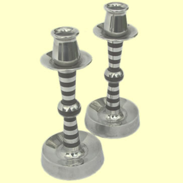 RAF Trench Art Candlesticks - Click for the bigger picture