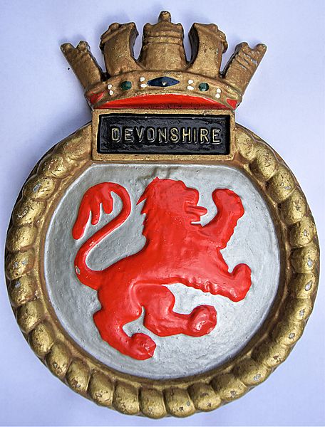 HMS Devonshire Ships Badge - Click for the bigger picture